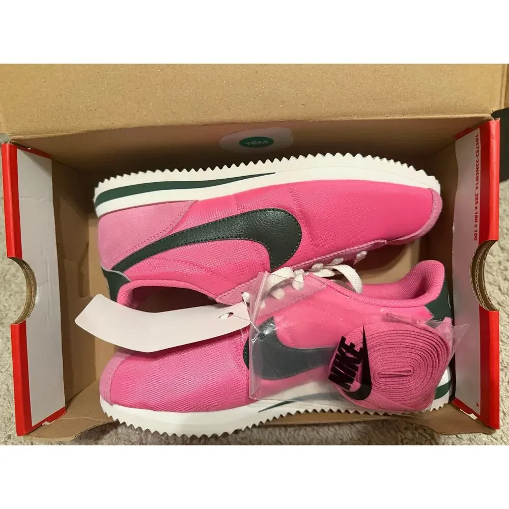 Nike Cortez EasyOn Pink Green Women’s Shoes Size 7 NIB